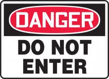 Accuform MADM138VA - Safety Sign, DANGER DO NOT ENTER, 7" x 10", Aluminum